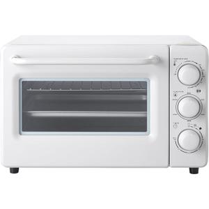 Novaspark Air Fryer Toaster Oven Combo, Retro Convection Oven Countertop,19QT Small Toaster Oven, 4-slices or 9" Pizza,Bake,Toast,Broil, Air Fry, Rapid Heating Mini Conventional Oven, Non-Stick, White