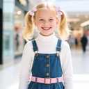 2 x 30 Pcs Baby Hair Ties, Kids Cute Bow Toddler Hair Ties for Little Girls No Damage, Toddler Bows for Girls Hair Accessories Products Elastics, Girl Scrunchies Bows Headband Flower Rubber Bands