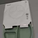 Eascrozn Toddler Plates 3 Pack, Divided Suction Plates for Baby, 100% Food Grade Silicone Baby Plates, Non-Slip, Baby Led Weaning Supplies, Microwave & Dishwasher Safe (Blue)