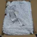 4ft Lighted Artificial White Christmas Tree | Leeheeyee Small Christmas Tree, Not Pre-lit White Tinsel Pine Trees with Lights, Ideal for Home, Office, and Xmas Tree Party Dcor