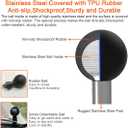 1 Inch/25mm Ball Mount Phone Holder Compatible with RAM mounts B Size Double Socket Arm for Car Bike Motorcycle Phone Mount with 1" Ball