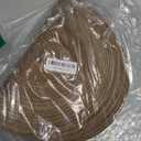 Noctiflorous Woven Oval Braided Placemats Set of 6-12 x 17.5 Inch Washable Non-Slip Heat Resistant Table Mats for Kitchen and DiningBrown, 6