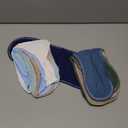 Frienda 8 Pack Muslin Burp Cloths for Baby Large 20 x 10 Inch Cotton Burp Rags for Spit up Drool Absorbent Soft Multicolor Wash Cloths Diapers for Newborn Girl Boy Essential Shower Gift(Cool Colors)