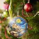 GEEMBI Christmas Fantasy Gifts for Women Men - Suncatcher Christmas Ornaments 2025 - Wizarding Night Fantasy Decor, Book Lovers Gifts for Readers Women Friends, Night Sky Ornaments for Tree