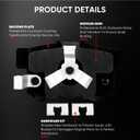 ABROML Front & Rear Premium Ceramic Disc Brake Pads Set Fit for Kia Soul 2.4L 2010-2013, for Hyundai Sonata 2008-2010, for for Hyundai Elantra 2010, 8PCS (With Hardware)