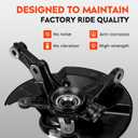 Front Right Steering Knuckle & Wheel Bearing Hub Assembly for Honda Civic 2006 2007 2008 2009 2010 2011, without Si MUGEN Si Model, 698450 698-450 44300SNA952 44300TR0951, Passenger Side