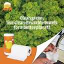 NNX Reusable Paper Towels 90 Count  OEKO-TEX Standard 100 Certified, Plant-Based Fiber, Washable Quick Dry Heavy Duty Kitchen Rags & Dish Cloths for Multi-Purpose Cleaning