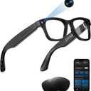 Ai Smart Glasses with Camera, 1080P Video & 8MP Camera Glasses, Real-Time Translation Smart Ai Glasses, Bluetooth Music & Calls, 32Gb Storage