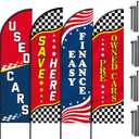 Leinuosen 4 Sets Used Cars Feather Flag Pole Kit 7 ft Windless Swooper Flag Banner Kit Lot Auto Finance Pre Owned Second Hand Cars Save Here Advertising Flags Car Dealership Supplies