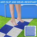 20Pcs Pool Drainage Mat,10.3" x 10.3"Above Ground Walkways, Pool Mat with Multiple Splicing Methods to Prevent Dirt from Entering The Pool,Interlocking Plastic Floor for Pools, Spas, Passways
