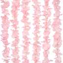 6 Pcs Wisteria Flower Garlands Pink Artificial Wisteria Hanging Flowers 6.7 Feet Silk Flowers Vines Hydrangea Garland for Backdrop Wedding Arch Party Outdoor Home Wall Garden Table Decor