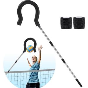 Volleyball Spike Trainer with Adjustable Height & Real Ball Feel - Hitting Training Equipment for Spiking,Jumping, and Serving Practice -Lightweight,Non-Slip Design/Durable- Perfect for Beginners/Pros