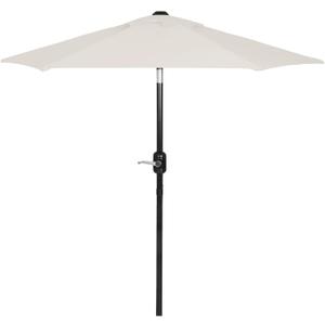 6 Ft Outdoor Patio Umbrella, Easy Open/Close Crank and Push Button Tilt Adjustment - Beige Market Umbrellas