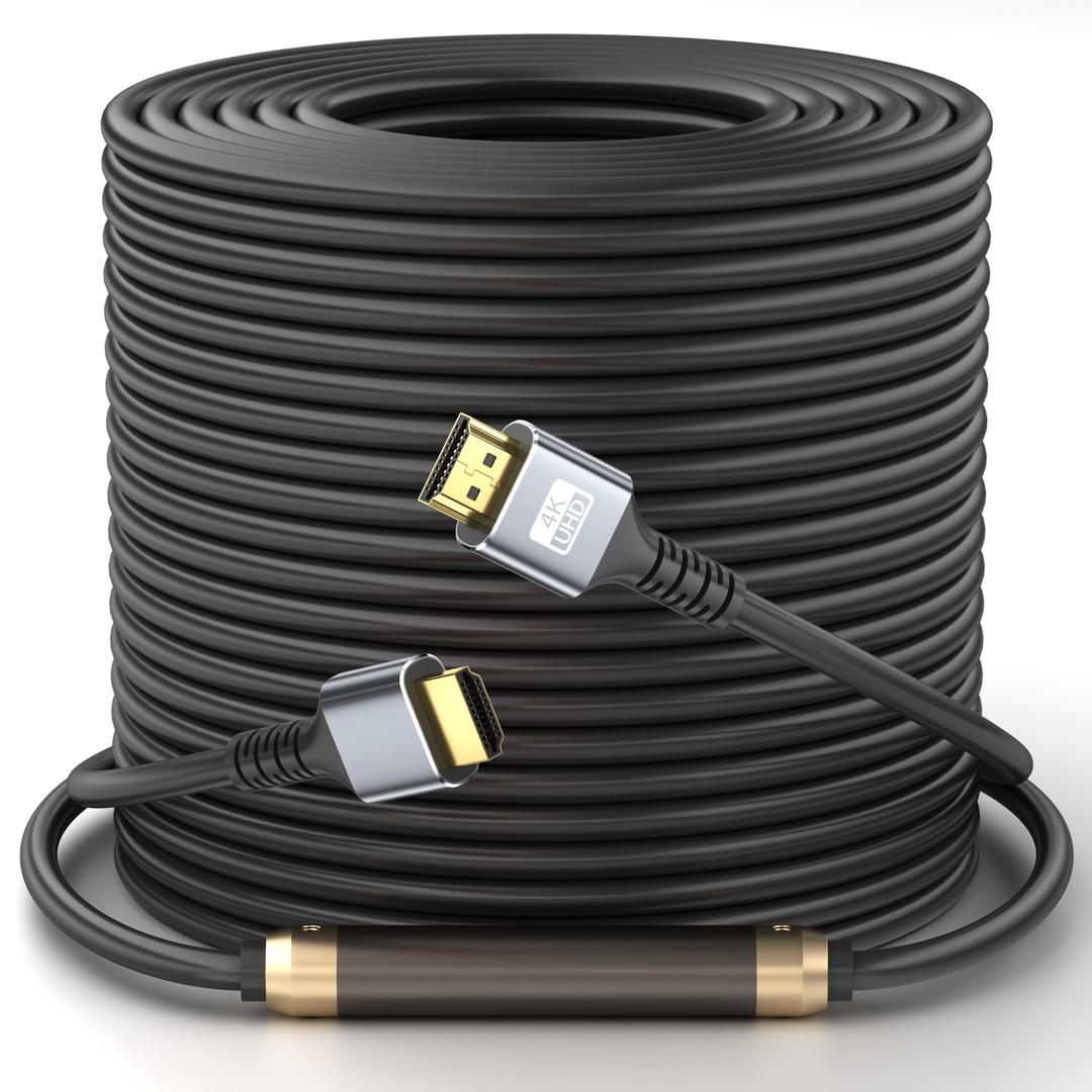 Hdmi Cable 150ft Ultra High Speed 4K@30HZ 2K 1080P HDMI 2.0 Cable 18gbps Gold Plated Connector 3D ARC Ethernet HDMI Cord for HDTV Monitor Laptop Roku TV Xbox PS3/PS4(Silvery)