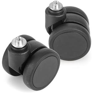 Domiella 2 Pack Luggage Replacement Wheels, Universal Suitcase Swivel Caster, Rubber Suitcase Wheels Repair Kit, 50mm