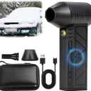 Snow Whiz Turbo Blower, Snowwhiz Turbo Blower with Led, 3 Gear Adjustable Super Power Turbo Breeze Electric Blow, Mini Turbos Snow Blowers for Car, Clear Snow 10x Faster