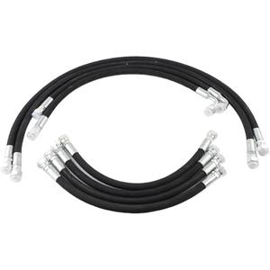 FEIDKS Front Loader Hydraulic Hose Kit Compatible with Kubota LA350A LA401 LA402 LA402-1, Replace 7J303-76610 75535-66620 7J999-95562 Boom & Bucket Cylinder Hoses