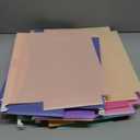 16 Pack Extra Capacity Plastic Hanging File Folders Letter Size Heavy Duty 2 Inch Expansion Reinforced Hang Folder with 1/5-cut Tabs Filing Cabinet Folders for Office Home (Multicolor)