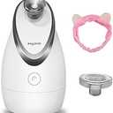 Kingsmile Facial Steamer for Face, 3 in 1 Face Steamer for Facial Deep Cleaning, Compact Nano Steamer - Aromatherapy, Adjustable Nozzle Warm Powerful Steam for Home SPA, Face Humidifier- SPA Headband
