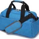 14 inch Small Gym Bag for Women & Men, Mini Duffel Bag for Travel Sports Lightweight Carry On Bag,Navy Blue