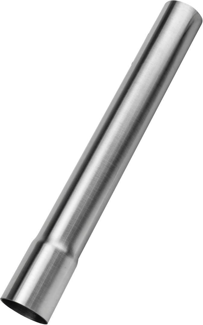 1 Inch Exhaust Pipe 12" Length, T304 Stainless Steel Mandrel Tubing,1"(25mm) OD Flared Slip-Fit End Ducting,Universal Three and a half Straight Tailpipe Connector Adapte
