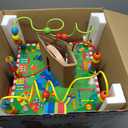 B. toys  Wooden Activity Cube  Activity Center  Educational Toy  Wooden Toys For Toddlers, Kids  1 Year +  Zany Zoo
