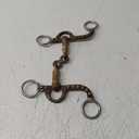 Weaver Leather 4-5/8" Pony Bit, 2-Piece Snaffle Mouth, Buffed Black