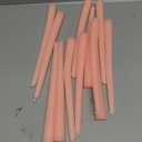 12 Pack 10 inch Soft Peach Taper Candles, Unscented Dripless Candlestick Bulk for Home Dinner Wedding Romantic, Long-Lasting Burn Time of 7-8 Hours (Flesh Pink)