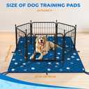 Fostanfly Washable Pee Pads for Dogs, 2 Pack Large 54"x54" Ultra-Absorbent and Leak-Proof Non-Slip Reusable Potty Training Pads for Dogs, Puppy & Cats of Add 8 Lanyards-Blue