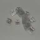 Curtain Rod Bracket No Drilling 16pcs, Self Adhesive Nail Free Curtain Rod Wall Brackets Hooks, Adjustable Drapery Towel Holder Fixing Hook for Home Bathroom Kitchen and Hotel Use (Transparent)