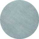 JONATHAN Y Haze Solid Low-Pile Aqua Blue 5' Round Indoor Area Rug, Coastal,Bohemian,Minimalist,Classic, Easy-Cleaning for Living Room,Bedroom,Kitchen,Pet Friendly,Non-Shedding (SEU100S-5R)