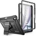 SUPCASE for iPad Air 11 Inch Case M4/M3/M2 (2026/2025/2024), [Built-in Screen Protector & Pencil Holder & Stand] Rugged Protective Cover for iPad Air 10.9 Inch 5th/4th Generation (2022/2020), Black
