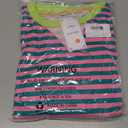 KLWCJFFF Women Striped Oversized Sweatshirt Long Sleeve Crewneck Hoodies Shirts 2024 Fall Pullover Top Trendy Preppy Clothes Pink Green, Size: M