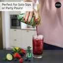NEW OTOTO Cocktail Shaker Set - Bartender Kit with Lion Cap, Bar Cart, Bar Accessories, Drink Shaker, Cocktail Shaker with Strainer, Unique Gift Set, Kitchen Set, Kitchen Gadgets (Sip Safari)