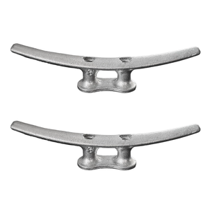 Laorde Boat Dock Cleats Galvanized 8"/10"/12" Large Cast Iron Dock Cleats Marine Grade Rope Cleat for Mooring, Pier, Deck, Tie Down (10 inch 2 Pack)