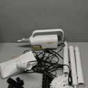 ScrubWiz Steam Mop with Detachable Handheld Steam Cleaner, 10-in-1 Multi Accessories, Quick 10s Heat, 350ml and 2-Level Steamer for Cleaning Floor, Carpet, BBQ Grill, Tile, and Grout, Light White