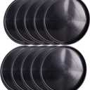 10 Pack Plant Saucer 20 Inches Plant Trays for Pots Plastic Round Drip Trays Flower Pot Saucers Black Planter Water Tray Plant Drainage Tray, Black