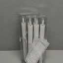 GenSwin Flameless White Taper Candles Flickering with 10-Key Remote, Battery Operated Led Warm 3D Wick Light Window Candles Real Wax Pack of 6, Christmas Home Wedding Decor(0.78 X 9.64 Inch)