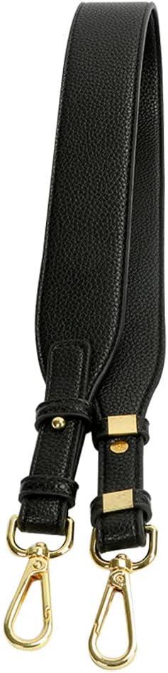 Purse Strap Adjustable Bag Strap for Purses Gold Clasps Bag Straps Replacement Purse Straps for Handbags Black Litchi