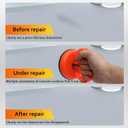 Dent Remover Tool for Car, Car Body Repair Dent Removal Tools, Orange Suction Cup Dent Puller, Hail Damage Repair Kit Dent Puller Tool