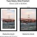 YESKAY 20x28 Picture Frame Black Set of 3, Display Pictures 16x24 with Mat or 20 x 28 Without Mat, Poster Frames 20x28 for Wall Hanging Horizontal and Vertical
