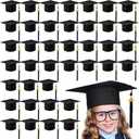 Berlune Child Size 2026 Preschool Grad Caps Bulk Kindergarten Graduation Cap Grad Hats with Metal 2026 Tassel for Preschool