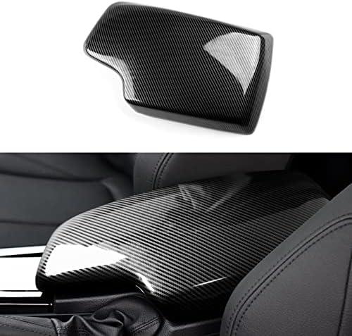 Car Armrest Cover Lid Storage Box Carbon Color ABS Trim fits for BMW F30 2012 2013 2014 2015 2016 2017 2018 2019 Accessories - for F30 ONLY