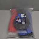 SCRUBIT [3 Pack Ice Scraper with Glove - Car Windshield Scraper for Ice and Snow w/Fleece Mitt - Scrape and Remove Snow While Staying Warm - Waterproof Car Scraper Snow Brush (Black, Blue, Red)