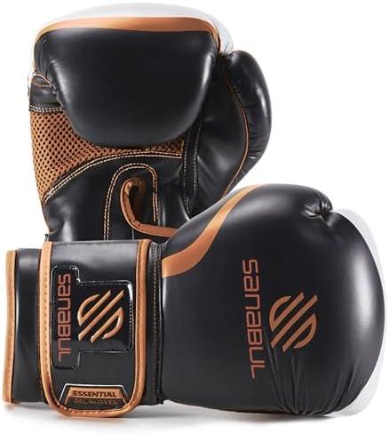 Sanabul Essential Gel Boxing Gloves for Men & Women, Kickboxing MMA, Muay Thai Gloves and Heavy Bag Training Punching & Sparring