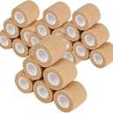 24 Packs Self Adherent Cohesive Wrap Bandages 2'' Wide, 5 Yards, First Aid Tape,Elastic Self Adhesive Tape,All Sports Athletic Tape, Non-Woven Bandage,Breathable Wound Tape,Skin Colour Athletic Tape