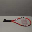 Wilson Federer Adult Recreational Tennis Racket - Grip Size 3 - 4 3/8", Red/White/Black