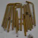 Wedding Sign Holder,Adjustable Welcome to Our Wedding Sign Stand with 2 Leather Sign Hanging Straps,Wedding Seating Chart Stand for Party,Baby Shower,Graduation Ceremony(Posters Excluded) (68.9inch-1PCS, Gold)