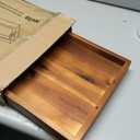Large Acacia Serving Board with Metal Handles, 36 x 12 Inch Rectangular Charcuterie Board, Natural Wood Server Platter for Meat, Cheese Boards, and Party Appetizers, Extra Long Wooden Tray, 3ft