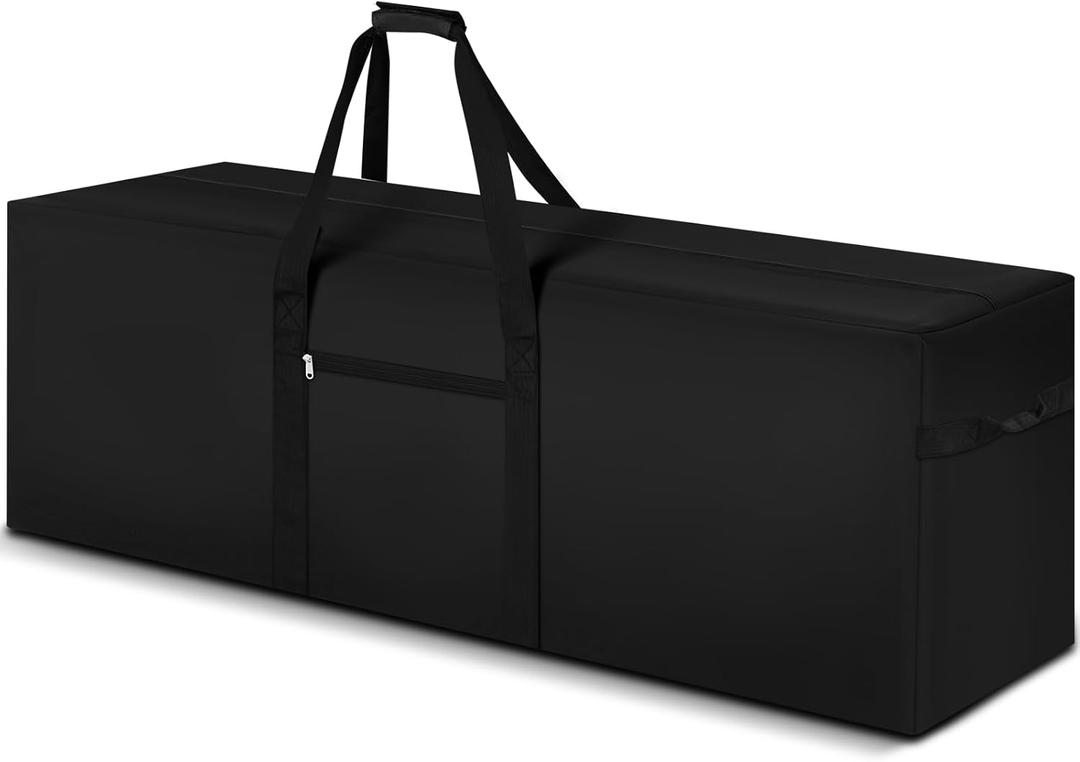 60 x 17 x 20 Inch, 332 L Extra Large Duffle Bag Camping Tent Storage Bag Heavy Duty Waterproof Sports Equipment Carrying Case for Tent Pole Travel Canopy Hammock Tripod Fishing Outdoor Moving